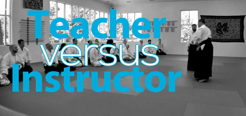 Teacher versus Instructor
